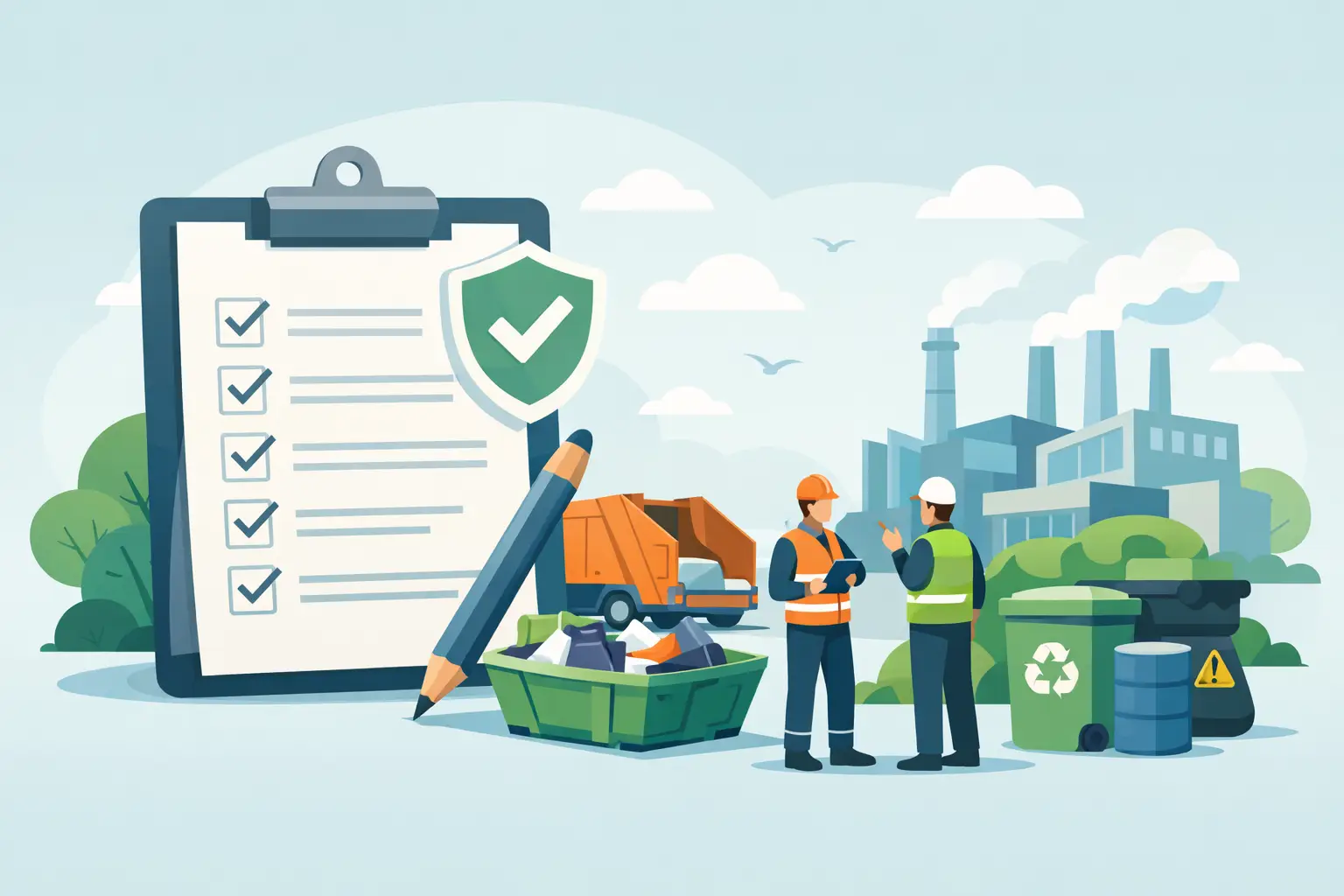 Waste Permit Compliance Checklist for UK Sites
