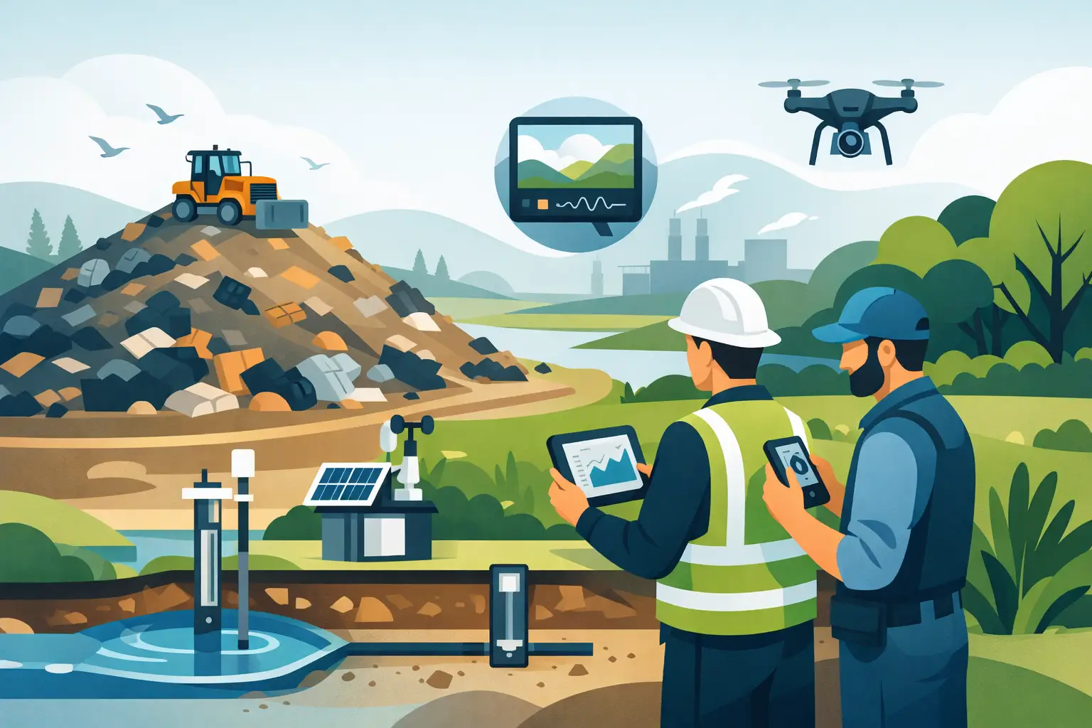 Landfill Monitoring Methods for Permit Compliance